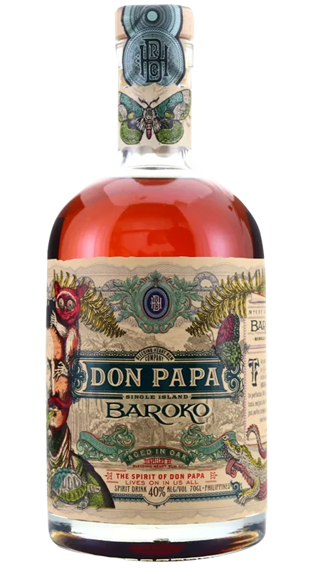 Don Papa Baroko Golden Rum Cutie 0.7L